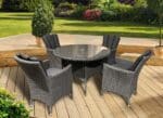 Sicily Rattan 4 Seat Set