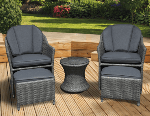 Corfu Rattan Companion Set