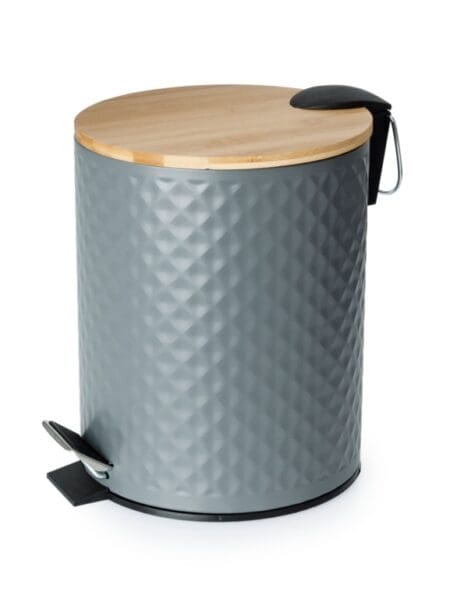 Pedal Bin With Bamboo Lid