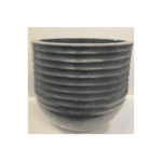 Jamie Plastic Round Planter Grey