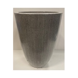 Lennox Plastic Planter Vase Grey