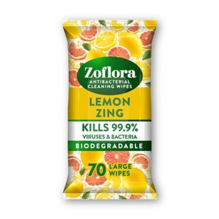 Lemon Zing Large Wipes