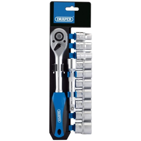 Metric Socket Ratchet Set 1/2"sq Dr