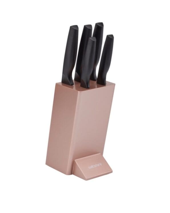 Rose Gold Knife Block