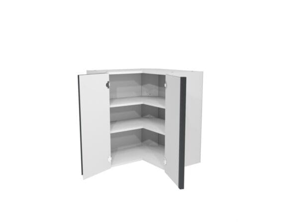 Capri Dark Matt Grey Larder Corner Wall Unit