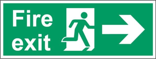 Fire Exit Arrow Right