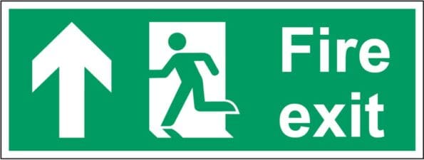 Fire Exit Arrow Up