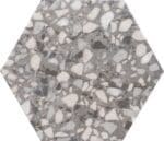 Terazzo Hexagon Grey Wall Tile 1m2