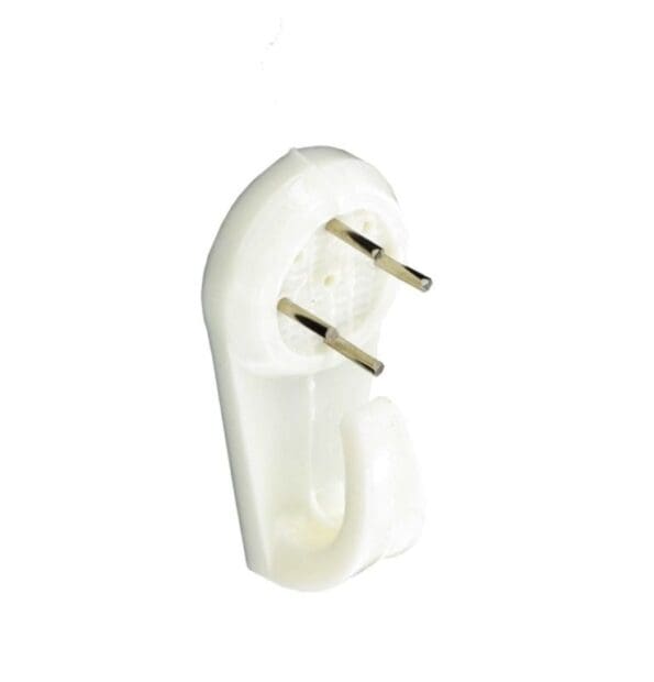 Hard Wall Picture Hooks White (2)