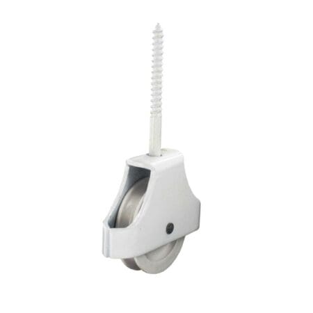 Single Screw-In Pulley White