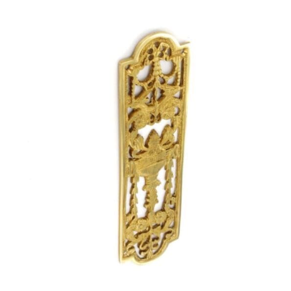 Brass fancy finger plate