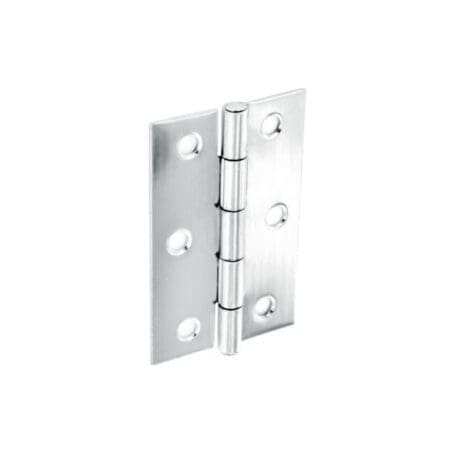 Steel Butt Hinges Polished Chrome Plated (Pair)