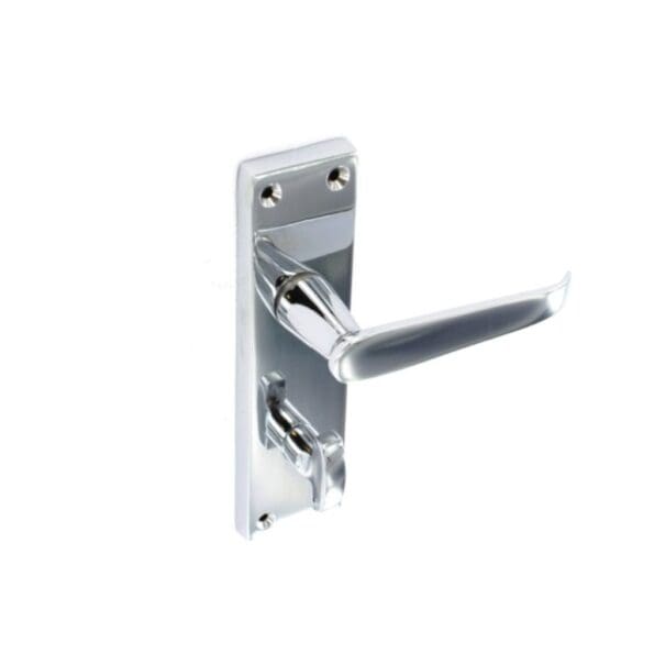 Chrome Flat Bathroom Handles (Pair)