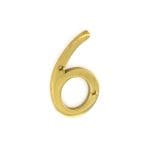 Brass Numeral No.6