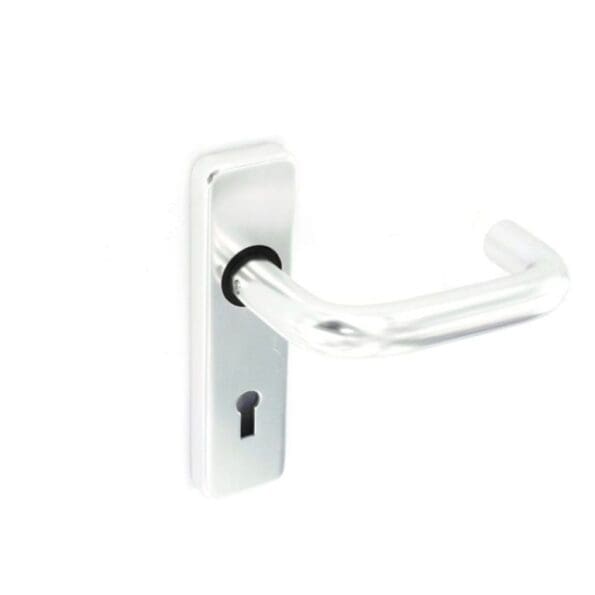 Aluminium Lock Handles Polished (Pair)