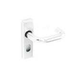 Aluminium Oval Lock Handles Polished (Pair)