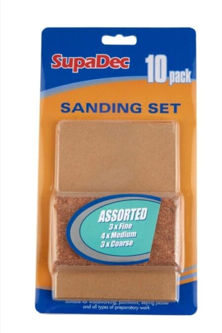 Sanding Block & 10 Sanding Sheets