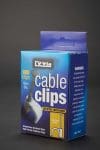 White Round Cable Clips Box 100