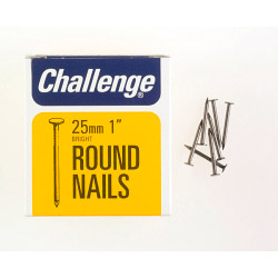Round Wire Nails - Bright Steel (Box Pack)