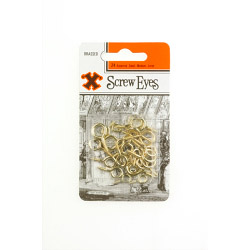 Screw Eyes - Brass Plated (Blister Pack)