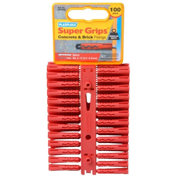 Red Supergrip Fixings