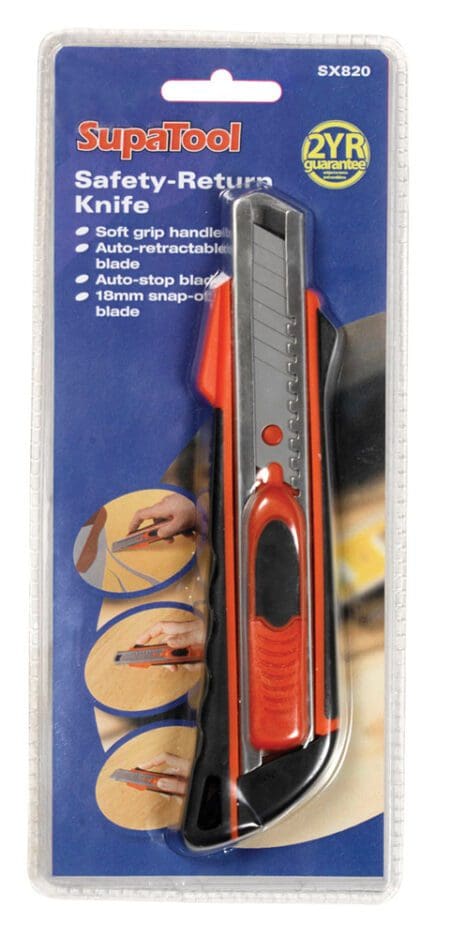 Safety-Return Knife