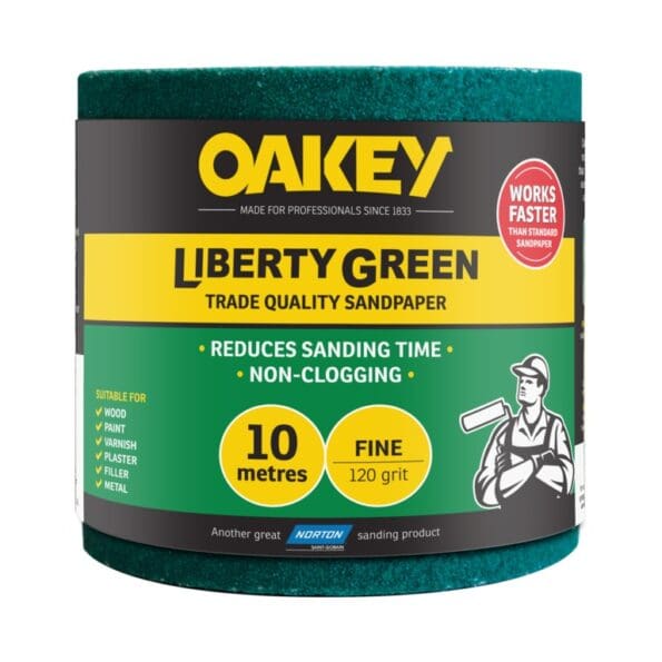 Oakey Liberty Green Rolls - 10m x 115mm
