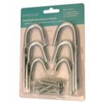 Galvanised Hooks Assorted Pack of 6