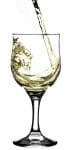 Tulip White Wine Glasses x 4