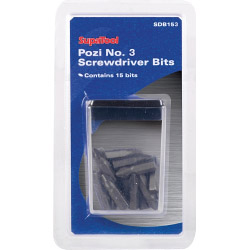 Pozi No.3 Screwdriver Bits