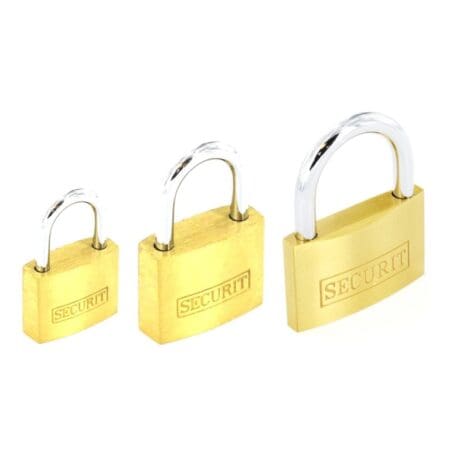 Brass Padlocks Assorted Sizes (12)