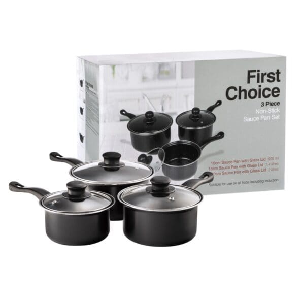 First Choice Non-Stick Sauce Pan Set