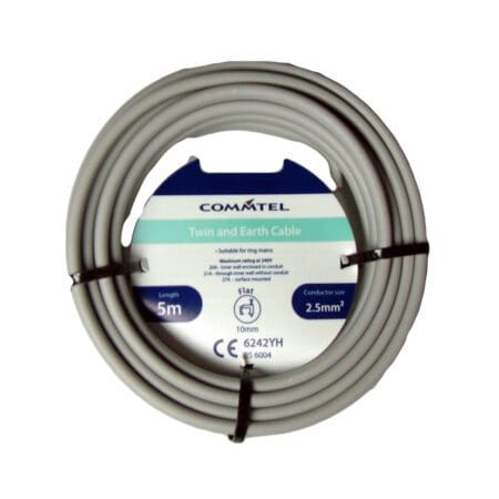 Twin and Earth Cable 5m 2.5mm