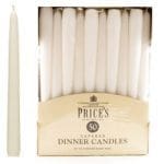 Tapered Dinner Candle Unwrapped 50 Pack