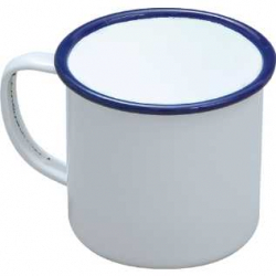 Traditional Enamel White Mug