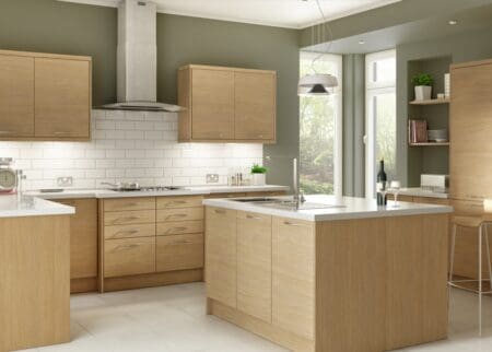 Lisbon Oak Kitchen 7 Piece Layout