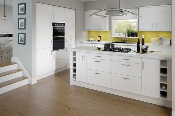 Paris White Kitchen 7 Piece Layout