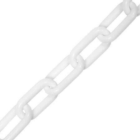 Short Link Plastic Chain White