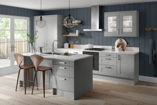 Verona Grey Kitchen 7 Piece Layout